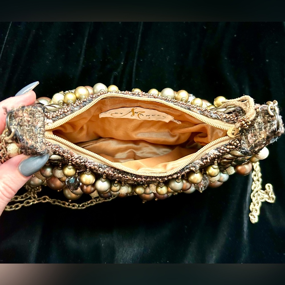 Mary Frances Gold, Silver, Bronze Metallic Beaded Handbag - Picture 10 of 12